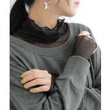 ブラック | n'OrLABELタートルネックシアー切替カットソー | osharewalker
