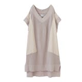 グレージュ | n'OrLABEL異素材ロングニットベスト | osharewalker