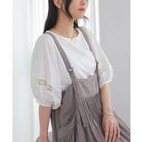 オフホワイト | n'OrLABEL袖レースデザイン5分袖カットソー | osharewalker