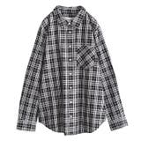 ブラックチェック | n'OrLABEL選べる総柄シンプルシャツ | osharewalker