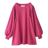 ラズベリー | n'OrLABELボリュームスリーブカットソー | osharewalker