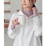 グレイッシュラベンダー | n'OrLABELあったかタートルネックレース切替ロンT | osharewalker