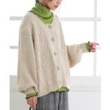 ライトグリーン | n'OrLABEL裏起毛配色メローリブタートルネックカットソー | osharewalker