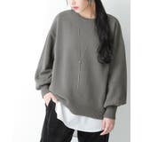 チャコール | n'OrLABELぽわん袖カラーニット | osharewalker
