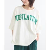 A.オフホワイト | n'OrLABEL汗ジミ防止ゆるっとロゴTシャツ | osharewalker