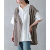 オフホワイト | n'OrLABELピンタックバンドカラーブラウス | osharewalker