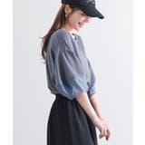 スモーキーブルー | n'OrLABELランタンスリーブTシャツ | osharewalker