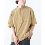ベージュ | n'OrLABELハレアメ撥水ハーフジップアップトップス | osharewalker【MEN】