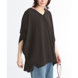 ブラック | n'OrLABEL変形ドレープデザインシャツ | osharewalker