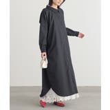 ブラック(00) | n'OrLABELシンプルロングシャツワンピ  | osharewalker