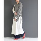 男性に人気！ n'OrLABELニットレイヤード風シャツワンピース[品番 ロングワンピース+マキシワンピース