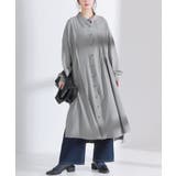 ニュアンスグレー | kOhAKUアシメピンタックシャツワンピース | osharewalker