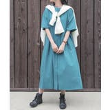 ニュアンスブルー | n'OrLABELハレアメ撥水バンドカラーワンピース | osharewalker