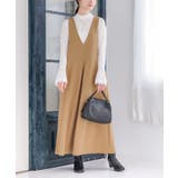 ベージュ | n'OrLABELカットジョーゼットジャンパースカート | osharewalker