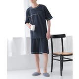 ダークネイビー | n'OrLABELワッフルルームウェアセット  | osharewalker【MEN】