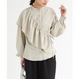 ベージュ | n'OrLABELフリル襟付きブラウス | osharewalker