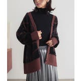 ブラウン | n'OrLABELVネックフェザーヤーンカーディガン | osharewalker