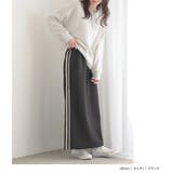 n'OrLABELダンボールニットサイドラインナロースカート | osharewalker | 詳細画像3 