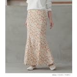 n'OrLABEL花柄セミマーメイドスカート | osharewalker | 詳細画像14 