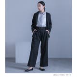 kOhAKU変形ベルトバックルタックパンツ | osharewalker | 詳細画像2