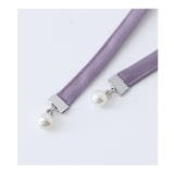 somari imaginationフェイクパールベルト付きサテンカーブパンツ | osharewalker | 詳細画像4