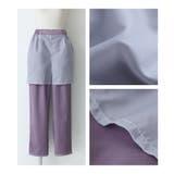 somari imaginationフェイクパールベルト付きサテンカーブパンツ | osharewalker | 詳細画像17