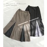 n'OrLABELストライプ切替セミフレアスカート  | osharewalker | 詳細画像7 