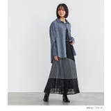 n'OrLABEL異素材プリーツ切替スカート  | osharewalker | 詳細画像12 