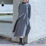 kOhAKU異素材ハイネックワンピース  | osharewalker | 詳細画像1 