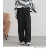 n'OrLABELサスペンダー付きツイルハイウエストパンツ | osharewalker | 詳細画像7 