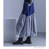 kOhAKU異素材ドッキングバルーンワンピース | osharewalker | 詳細画像4