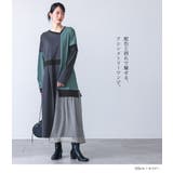 kOhAKU配色カットソーワンピース | osharewalker | 詳細画像16