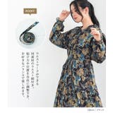 n'OrLABEL花柄シャーリングギャザーワンピース | osharewalker | 詳細画像3