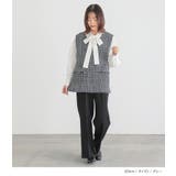 n'OrLABELフリンジツイードベスト  | osharewalker | 詳細画像8 