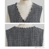 n'OrLABELフリンジツイードベスト  | osharewalker | 詳細画像15 