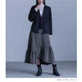 kOhAKU異素材ドッキングノーカラージャケット | osharewalker | 詳細画像2