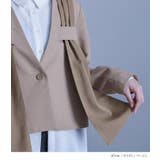 kOhAKU異素材ドッキングノーカラージャケット | osharewalker | 詳細画像14