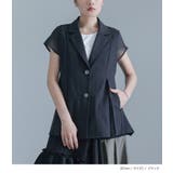 kOhAKUシアー切替テーラードジレ | osharewalker | 詳細画像9 