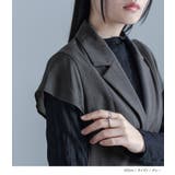 kOhAKUシアー切替テーラードジレ | osharewalker | 詳細画像12 