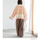 n'OrLABELハイネックワイドスリーブボーダーニット | osharewalker | 詳細画像8 