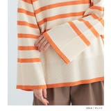 n'OrLABELハイネックワイドスリーブボーダーニット | osharewalker | 詳細画像9 