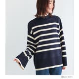 n'OrLABELハイネックワイドスリーブボーダーニット | osharewalker | 詳細画像10 