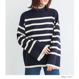 n'OrLABELハイネックワイドスリーブボーダーニット | osharewalker | 詳細画像12 