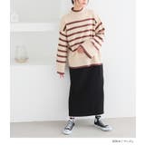 n'OrLABELハイネックワイドスリーブボーダーニット | osharewalker | 詳細画像15 