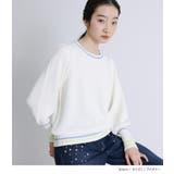 somari imagination配色ラインパフスリーブニット  | osharewalker | 詳細画像7 