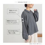 n'OrLABEL配色ステッチハーフジップスウェット | osharewalker | 詳細画像6