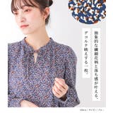 n'OrLABEL小花柄スキッパーブラウス | osharewalker | 詳細画像2