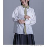 kOhAKUフロントラウンド配色シャツ | osharewalker | 詳細画像10 