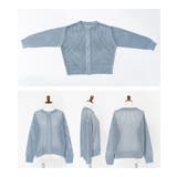 n'OrLABELダブルジップ透かし編みニットカーディガン | osharewalker | 詳細画像18