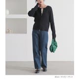 n'OrLABEL綿ニットダブルジップリブカーディガン | osharewalker | 詳細画像11 